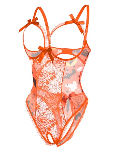 Image of Avidlove Women One Piece Lingerie Sexy Lace Babydoll Mini Bodysuit