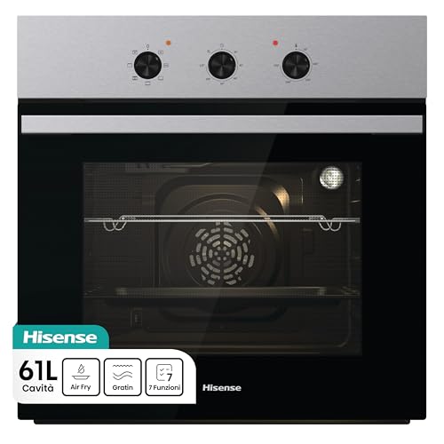 Hisense BI62120AX - Forno multifunzione, 3 manopole Push...
