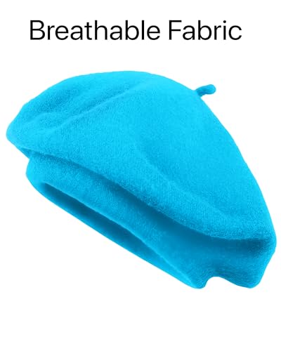 Image of Parquet Solid Color French Beret Hat. Classic French, Casual and Chic Lightweight Cap for Women