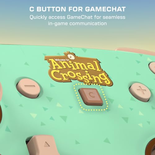 Image of Turtle Beach Rematch Wireless Controller: Animal Crossing Timmy & Tommy - Officially Licensed for Nintendo Switch 2, Nintendo Switch, TMR Thumbsticks, Customizable RGB, Rechargeable Battery
