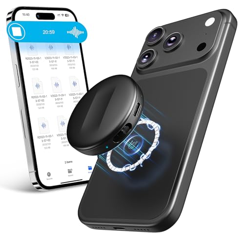 136GB(9800Hours) Magnetic Voice Activated Recorder - Recording Device with AI-Intelligent Triple Noise Reduction, Portable Dictaphone Digital Voice Recorder with Playback for Lecture Meeting Interview