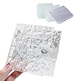 SUOKOMR シール帳 透明 シール バインダー コラージュノート システム手帳 クリア手帳 アクリル 両面収納リフィル 20枚入り 多機能 A8 A5 はがせるカードファイル DIY用 贈り物 ギフト (A8)