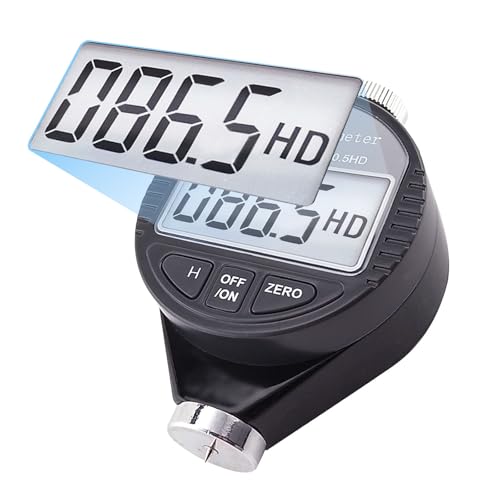 Shore D Hardness Tester Meter Portable 0-100HD Digital Durometer D for Rubber, Tire, Plastic, Thermal Plastic, Flooring, Bowling Ball with Large LCD Display
