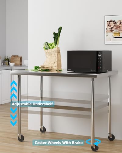 Garvee SCGZT30-24 Stainless Steel Work Table,Nsf Certified 30"X 24"Kitchen Prep Table thumb #4