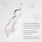 OUAI Curl Cream - Curl Defining Cream for Hydrated, Shiny Curls - Babassu and Coconut Oil, Linseed and Chia Seed Oil - Paraben, Phthalate, Sulfate and Silicone Free Curly Hair Products (8 Oz) - Image 5