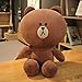 IADZ Almohada de Felpa, Oso Pardo y cony Peluches Anime Almohada Juguete Figura Encantadora muñeca para Novia cumpleaños Hija