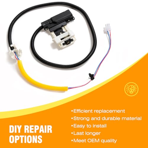 W11307244 W10682535 Washer Lid Lock Assembly - Replacement for Whirlpool, Maytag, Amana, Kenmore, Crosley, Roper | High-Quality Washer Lid Lock Switch