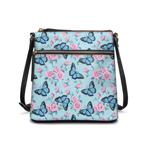 Image of Leather Purses for Women, Leather Hobo Bags for Women Travel Sling Purse Triple Zippered Pockets Shoulder Bag