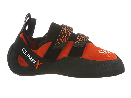 Climb X Rave Climbing Shoe with Free Climbing DVD ($30 Value) (Men's 5, Orange)