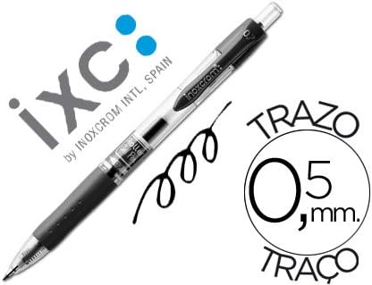 Stainless Steel Roller Pen, Gel rectractile Campus Black, 0.5 mm.