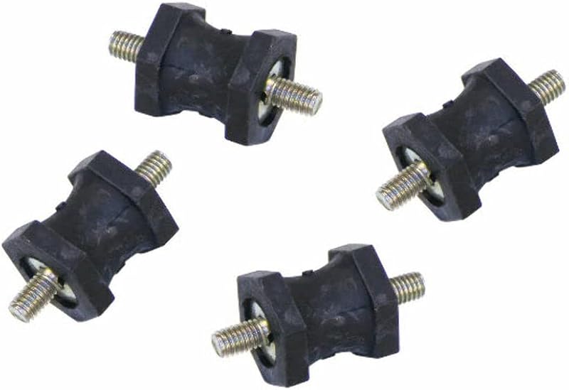 Amortecedores de montagem para resfriador de óleo EMPI 6 mm – Conjunto com 4 unidades