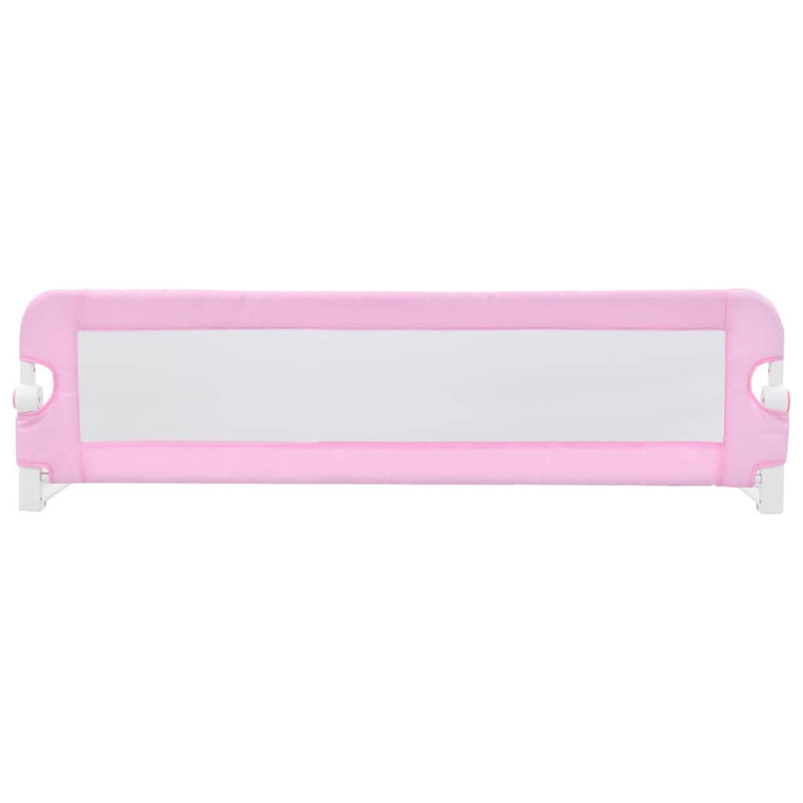 Homgoday Sicherheitsbettgitter für Kleinkinder, klappbares Bettschutzgitter aus Polyester und Metall, Rosa, 120x40,5x42 cm, für Matratzen 10-20 cm, geeignet für Kinder 18 Monate bis 5 Jahre 10170