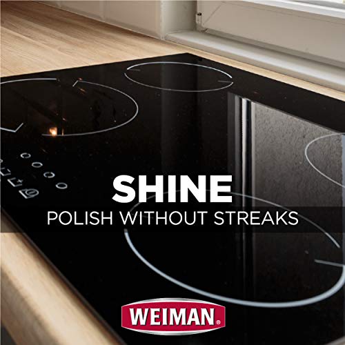 Weiman Cooktop And Stove Top Cleaner Kit - Glass Cook Top Cleaner And Polish 10 Oz. Scrubbing Pad, Cleaning Tool, Razor, Scraper #TOP7