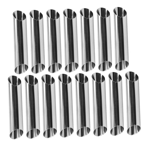 Mikinona 15pcs Stainless Steel Danish Croissant and Molds Food-grade Baking Tool Reusable and Easy to Cookies and Desserts