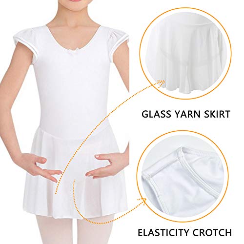 image for DIPUG Ballet Leotards for Girls Ballet Leotard With Skirt Toddler Danc