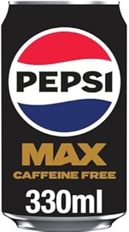 Pepsi Max No Caffeine & No Sugar Soft Drinks, 8 x 330ml