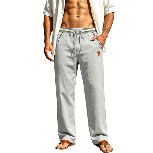 Pantalon ajusté stretch pour homme avec taille élastique confort