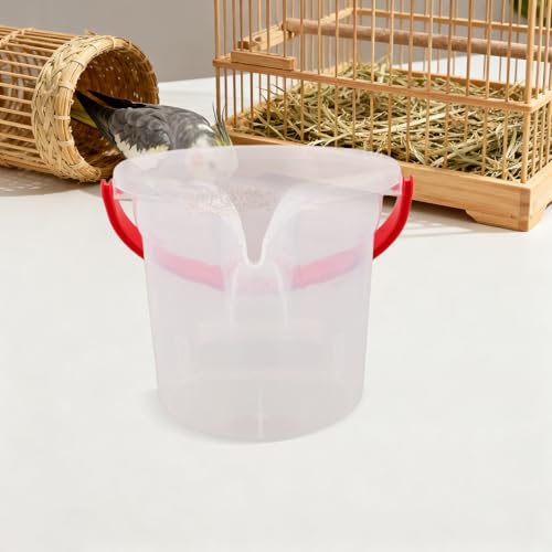 Comedero para pájaros de plástico SHOWERORO exterior rellenable 6