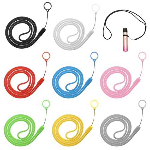COYUN 8 pcs Longe pour cigarette électronique en silicone, corde suspendue pour cigarette, porte cigarette électronique avec cordon portable, pour accrocher...