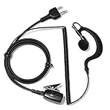 YNIBST アルインコ対応 トランシーバー イヤホンマイク ２ピン用 耳掛け型 DJ-CH202 DJ-CH272 DJ-P921 DJ-PA20 DJ-PB20 DJ-PX31対応 EME-652CA互換品