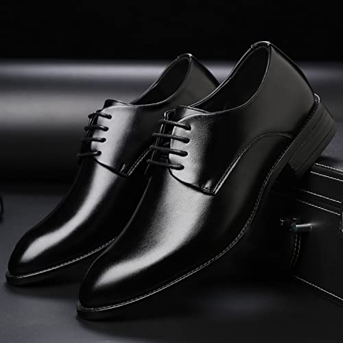Men's Shoes Classic Oxfords Dress Shoes Formal Business Office Wedding Brogues Derby Lace Up Shoes for Men3