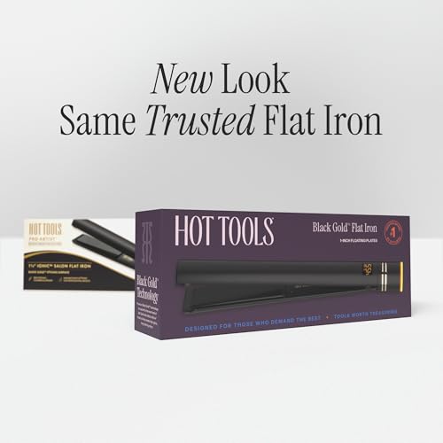 Hot Tools Black Gold Ionic 1 1/4 Inch Flat Iron - image 7