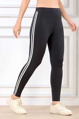 Image of TRASA Women's and Girls Skinny Fit Gym High Waist, Workout Trackpants 4 Way Stretch Yoga Pants, Available Sizes:- S,M,L,XL,2XL,3XL