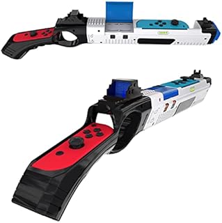 Smafox 2022 Shooting Gun for Nintendo Switch/Switch OLED, Switch Game Gun Hand Grip Compatible with Splatoon 3 & Switch Shooting Games-Black