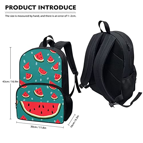 Freewander Watermelon Backpack Adjustable Strap Backpack Durable Anti Theft College School Computer Bag For Men & Women 17 Inch #TOP5