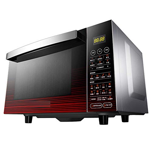 Horno Horno de microondas en Silver Tact Horno Individual eléctrico Incorporado - Horno halógeno de convección Premium de Acero Inoxidable Ideal para Asar, Hornear