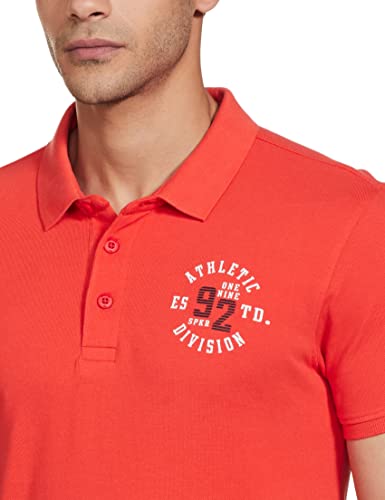 Image of Spykar Men's Cotton Solid Slim Fit T-Shirt