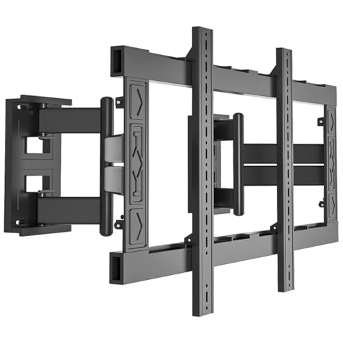 WANDEMEI Full Motion TV Wall Mount for 80-130 Inch TVs, 350 LBS (175KG) Capacity, 8-Arm Support, Anti-Sag Adjustment, VESA 200x200-1000x600mm, Fits Irregular Walls DY1082
