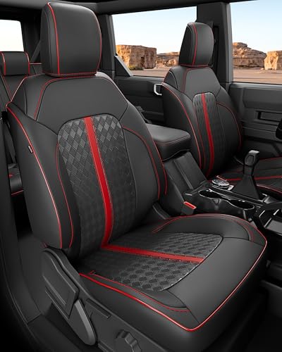 RIDEPOSH for Ford Bronco Seat Covers 4 Door 2021 2022