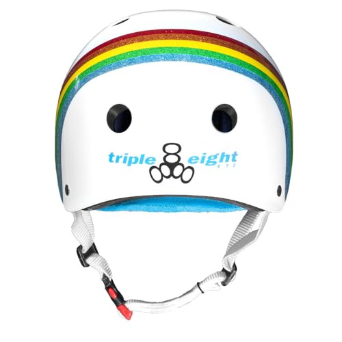 Image of Triple Eight Certified Sweatsaver Helmet for Skateboarding, BMX, Roller Derby, Roller Skating, Inline Skating, Scooter and Bike
