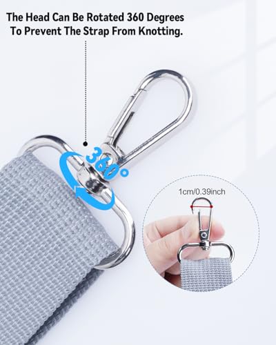 Image of eZAKKA Purse Straps Replacement Crossbody, Wide Purse Strap Crossbody Shoulder Straps Adjustable for Canvas Bag Crossbody Handbag, 3 Colors