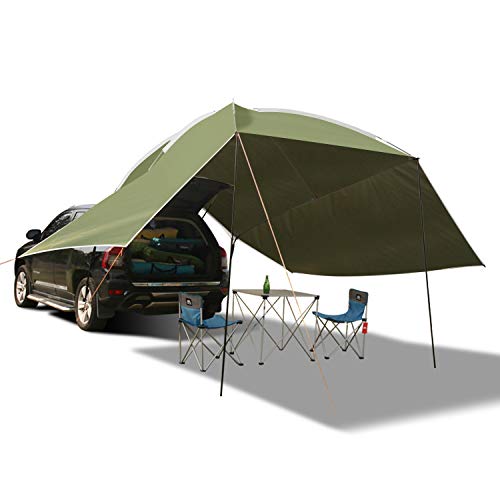REDCAMP Waterproof Car Awning Sun Shelter, Portable Auto Canopy Camper Trailer Sun Shade