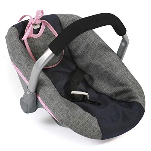 Bayer Chic 2000-Asiento de Coche para muñecas, Melange, Color Gris-Azul Marino, 45 x 31 x 32 cm (708 26)