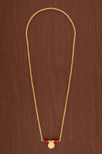 Image of Radha's Creations Golden Brass Mangalsutra Length 30.00 inches for Women