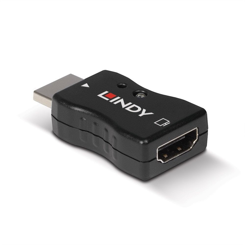 Lindy HDMI 2.1 EDID Emulator Advanced EDID Minder do wyświetlaczy HDMI, obsługuje 8K, HDR i wysokie częstotliwości odświeżania