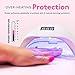 SUNUV UV Light for Nails, UV LED Nail Lamp with 4 Timer Settings, Compatible with All Gel Polish, Auto Sensor LCD Display Removable Base, SUN5