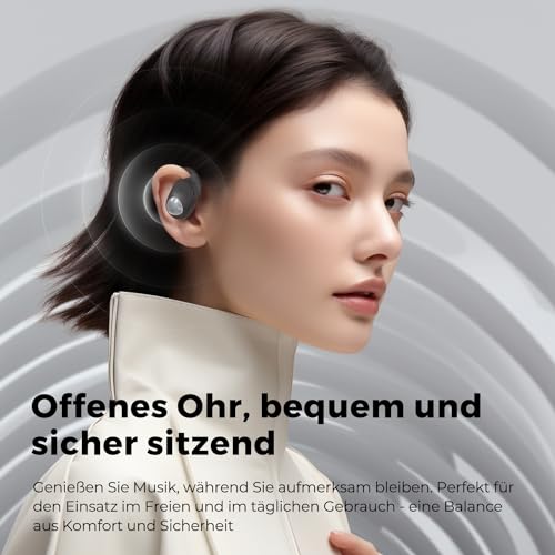SoundPEATS-GoFree2-Offene-Kopfhorer-Kabellos-Bluetooth-Kopfhorer-53-Sport-Ohrhorer-mit-Ohrbugeln-Hi-Res-Audio-LDAC-Codec-162mm-Treiber-Multipoint-35-Stunden-Spielzeit-LaufenRadfahrenWandern
