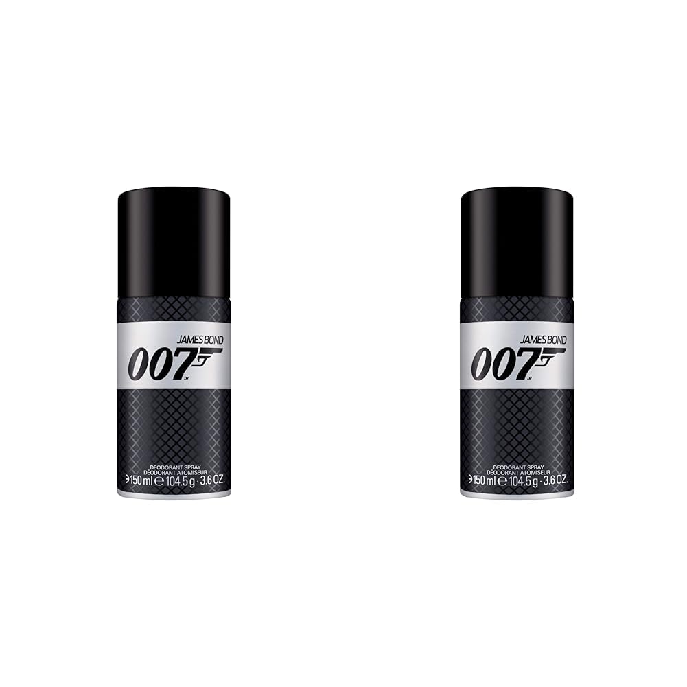 James Bond 007 Deodorant Anti-Perspirant Body Spray for Men, 150 ml (Pack of 2)