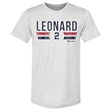 500 LEVEL Kawhi Leonard Los Angeles Clippers Font Los Angeles Clippers Men's Premium T-Shirt (Tri Ash, Large)