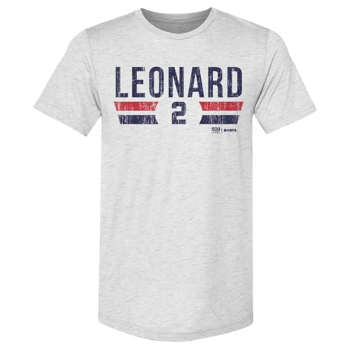 500 LEVEL Kawhi Leonard Los Angeles Clippers Font Los Angeles Clippers Men's Premium T-Shirt (Tri Ash, Large)