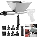 Electric Mortar Grout Gun, Plastic Cement Caulking Gun with 8 Nozzles