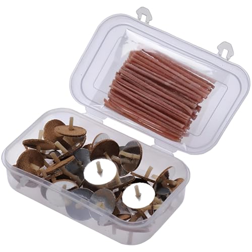 Set de 100 mechas flotantes de parafina con caja organizadora