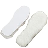 YUHFGCD Natural Sheepskin Insoles Winter Real Wool...