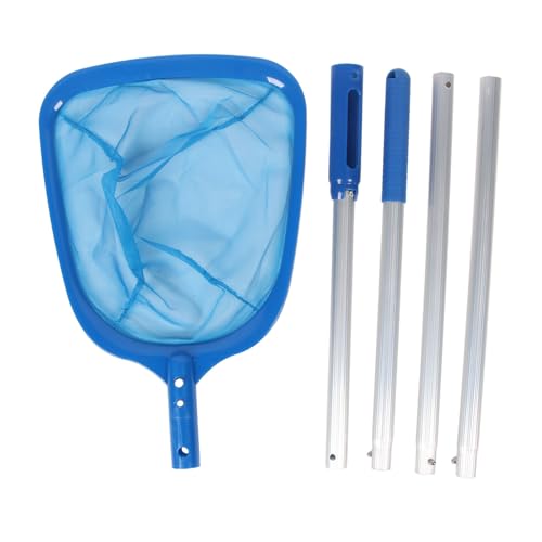 Red para desnatadora de Piscinas, Mango Fuerte Desmontable, Limpieza rápida, Red para desnatadora de Hojas para Piscinas, spas, Fuentes, Red de Nailon Duradera, Marco de