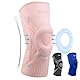 INDEEMAX Kniebandage Männer und Damen,Kompression Kniestütze mit Seitlichen Stabilisatoren & Patella-Gel Polster, Bandage Knie für Lindert Knieschmerzen, ACL, Meniskusriss, Arthritis, Rosa,M
