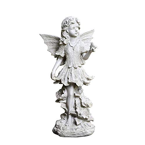Garden Statue Garden Resin Cartoon Character Angel Sculpture Decoration Crafts Beauty Elf Angel With Wings Decoration for Home Garden Path Lawn Indoor Outdoor Garden Decor